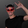 Rock Guitar Light Up Flashing LED Sunglasses (Set of 12)