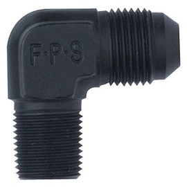 Fragola 482210-BL Black Size (-10) x 1/2" MPT 90° Adapter Fitting