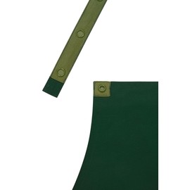 a mont Kitchen Apron Chef Bib Aprons for Men and Women (Standard Dry Guard AA2095, Neck Strap, Green) - Apron with Pockets 33" - Bulk Aprons