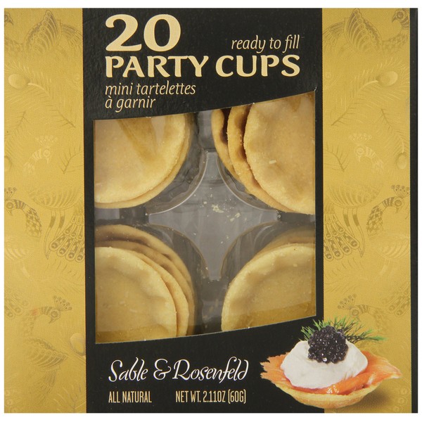 Sable & Rosenfeld Mini Pastry Party Cups, 20 Count (Pack of 16)