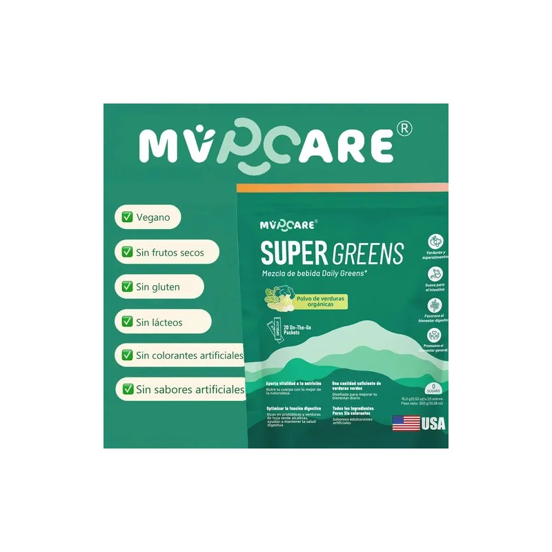 Supergreen Polvo Verduras Sobres Pure Natural Products