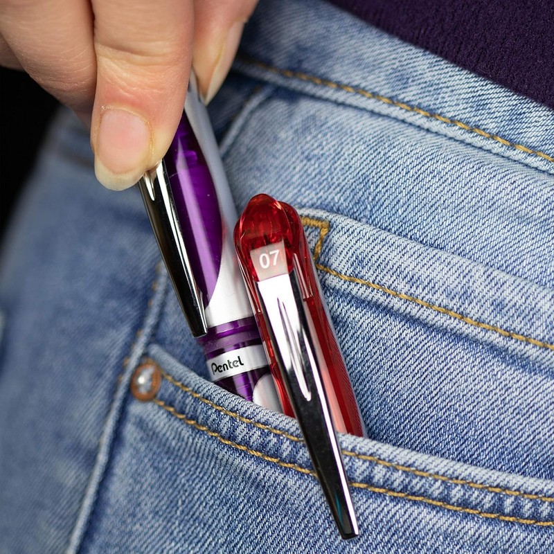 Pentel EnerGel Xm Gel-Roller (Schreibfarbe schwarz) 12 Stück