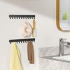 Josmimic Wall Necklace Organizer Holder: Wall Mounted Jewelry Hanging Storage