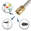 DERASL Universal 1/4'' Quick Connect Pressure Washer Adapter - Compatible