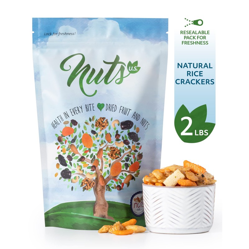 NUTS U.S. - Oriental Rice Crackers | No Artificial Colors