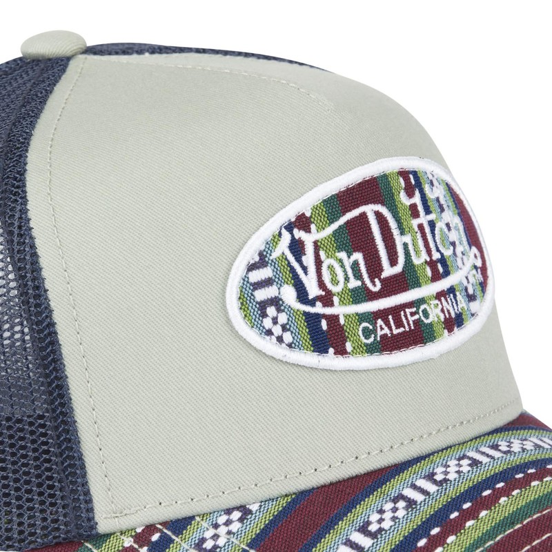 Von Dutch ETHNIK Adjustable Trucker Cap for Men and Women,