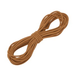 sourcing map Bungee Cord Elastic Cord Heavy Stretch String Rope 5/32" 11 Yards (4mmx10m) Elastic String for DIY Sewing Outdoor Camping Tie Down Hook Strap,Light Brown