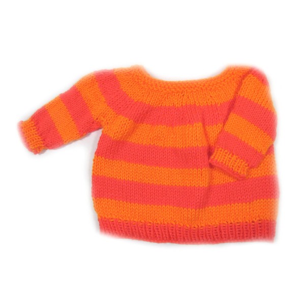 KSS Handmade Knitted Fire Color Pullover Toddler Sweater (2 Years)