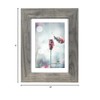 Scholartree Grey 5x7 Picture Frame,Display 5x7 without Mat or 4x6