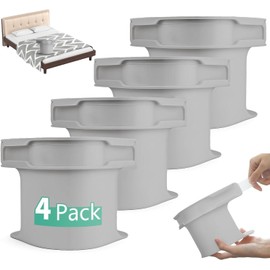 4 Piezas Clips de Sujeción de Sábanas, Sujetador de Sabanas de Cama, Soporte de Correas para Sábanas, Bed Sheet Holder with Lock Strips, Compatibles con Todos Los Colchones (Gris)
