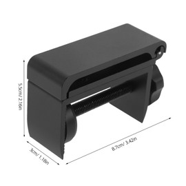 TEHAUX Foldable Headphone Stand Under Desk Holder Perforation Headset Mount for Gaming Work Versatile Storage for Headphones Cables Items Space Saving Design