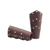 Leather Gauntlet Wristband Medieval Bracers Viking Archery Wrist Guards Wide