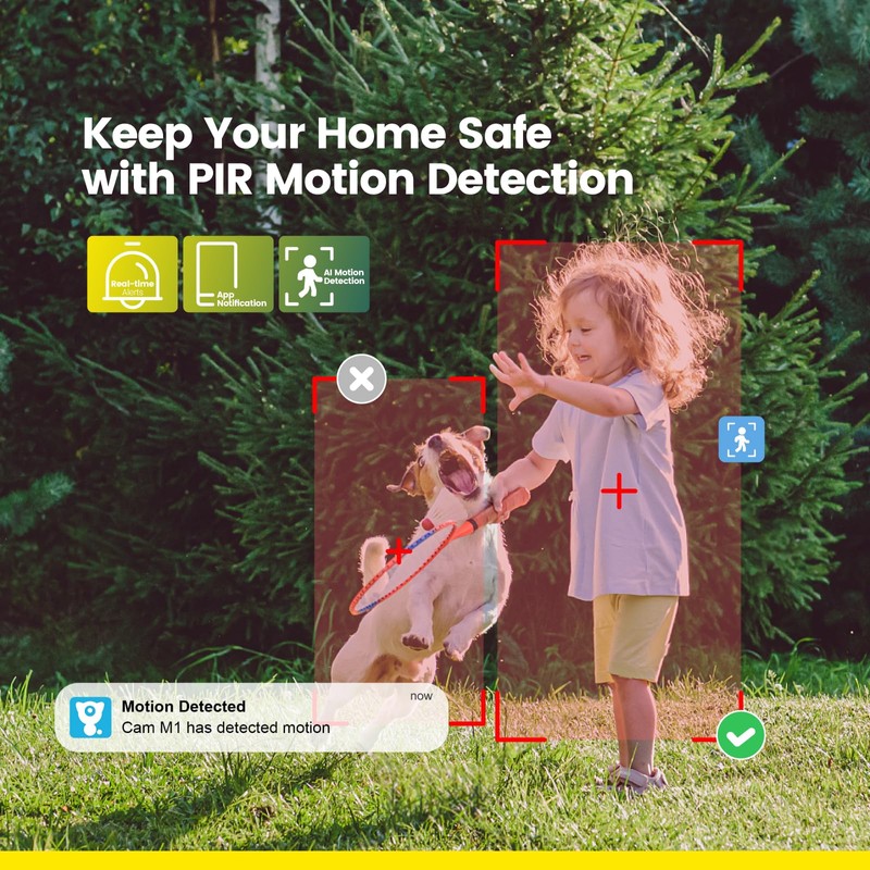 Little elf Outdoor Camera, 4MP Camera Surveillance Exterieur with 360°