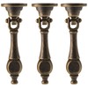 Waziaqoc 6PCS Antique Tear Drop Pulls, Single Hole Vintage Bronze