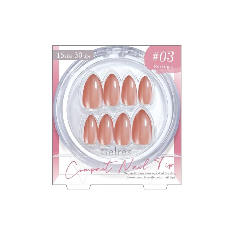 ST Geris GCN 1303 Compact Nail Tip, Nostalgia (Pack of