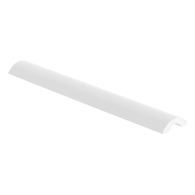 CRL White Frameless Shower Door Half-Round Threshold - 95 in