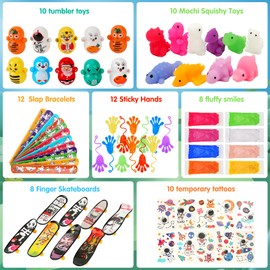 Party Bag Fillers for Kids 121PCS Party Bag Fillers Unisex Party Favours Kids for Boys Girls Birthday Party Bags for Kids Party Gift Toddler Small Toys Classroom Rewards,Pinata Stocking Fillers