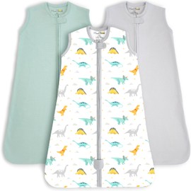 Mama Cheetah Baby Sleep Sack 0.5 TOG, Organic Cotton Baby Wearable Blanket with Two-Way Zipper, Swaddle Transition Baby Sleeping Bag for Newborn Infant Toddler Boy Girl, 6-12 Months