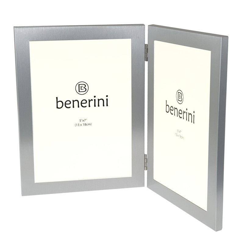 benerini 2 Picture - 5 x 7 inches Brushed Aluminium