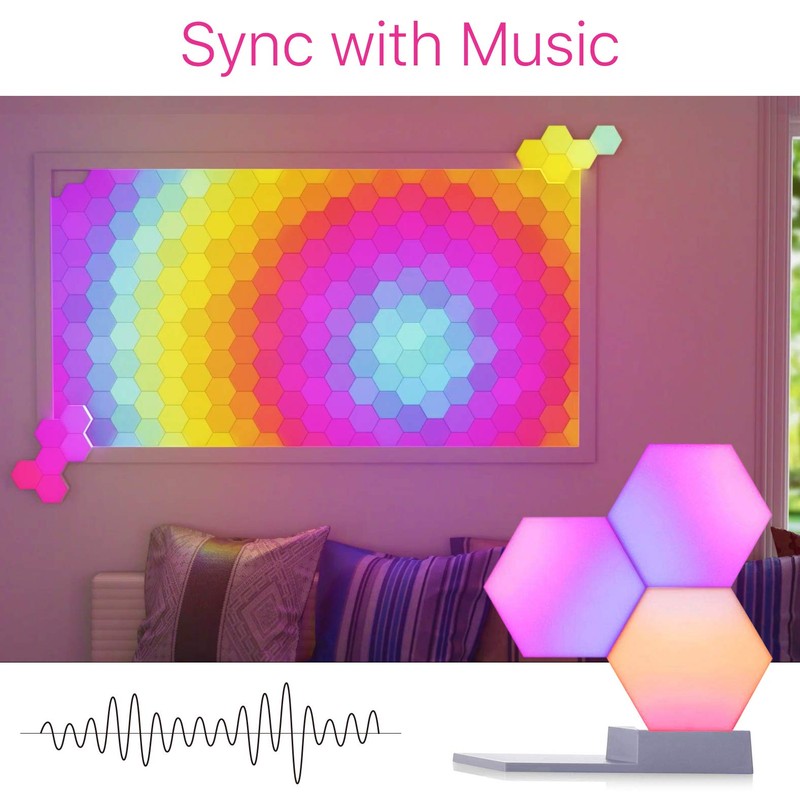 Cololight LED Panels (Pack of 3), Intelligent Changing Mood Lighting
