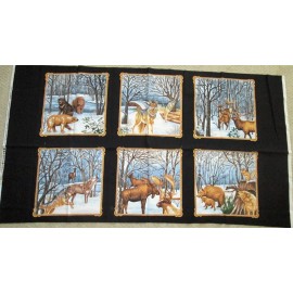 Exclusively Quilters 1 Pretty "Winter Woodlands" Cotton Quilting/Wallh