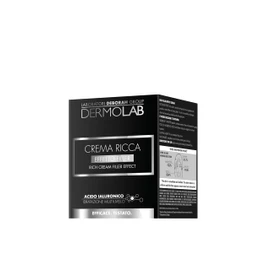 Dermolab - Beauty Box Crema Ricca 50ml e Lip Plumper Effetto Filler, con Acido Ialuronico per Pelle e Labbra Levigate e Rimpolpate
