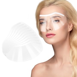 Sibba Pack of 30 Disposable Plastic Eye Protection Protective Shower Visor Face Protection for Microblading Permanent Makeup Eyelash Extension Eye Cataract Surgery for Eyes and Eyebrows