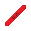 Brother - Laminated tape - black on red - Roll