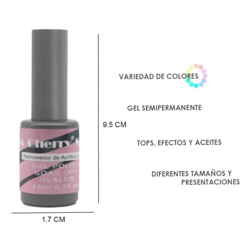 Miss Cherry Magic Remover Gel Para Uñas 15ml