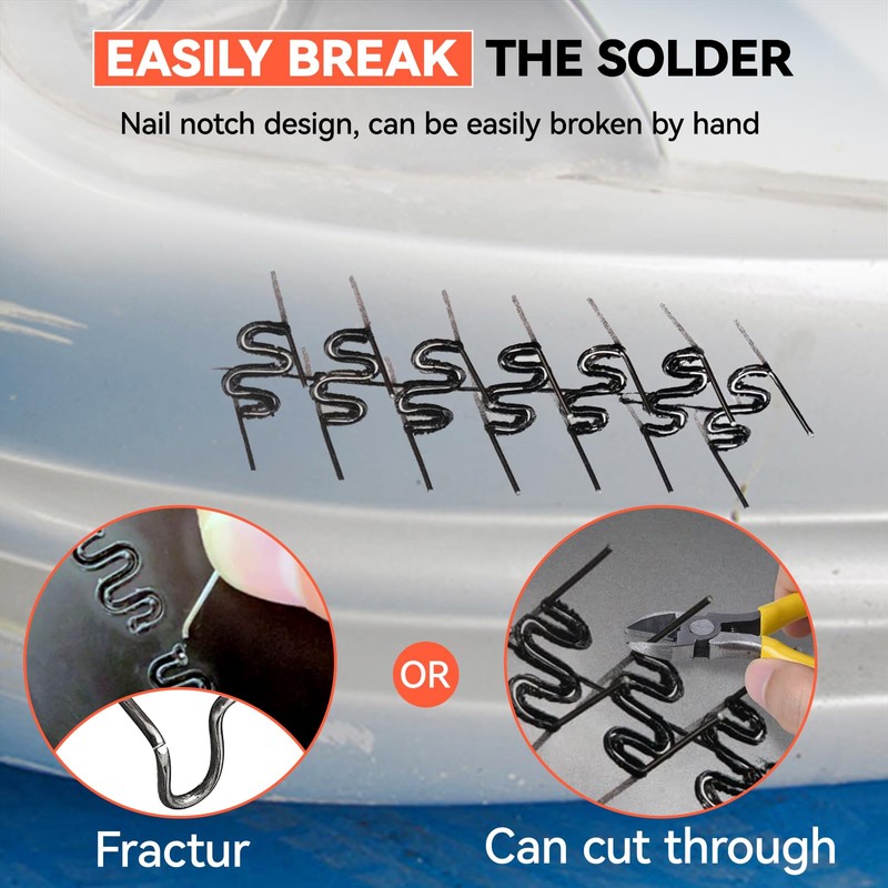 Plastic Welding Kit, 3s Instant Heating, 4 Shapes/750pcs Preciva 50W