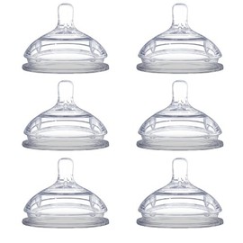 Comotomo Replacement Nipples, Slow Flow (0-3 Months) - 2 Count, 3 Packs by Comotomo