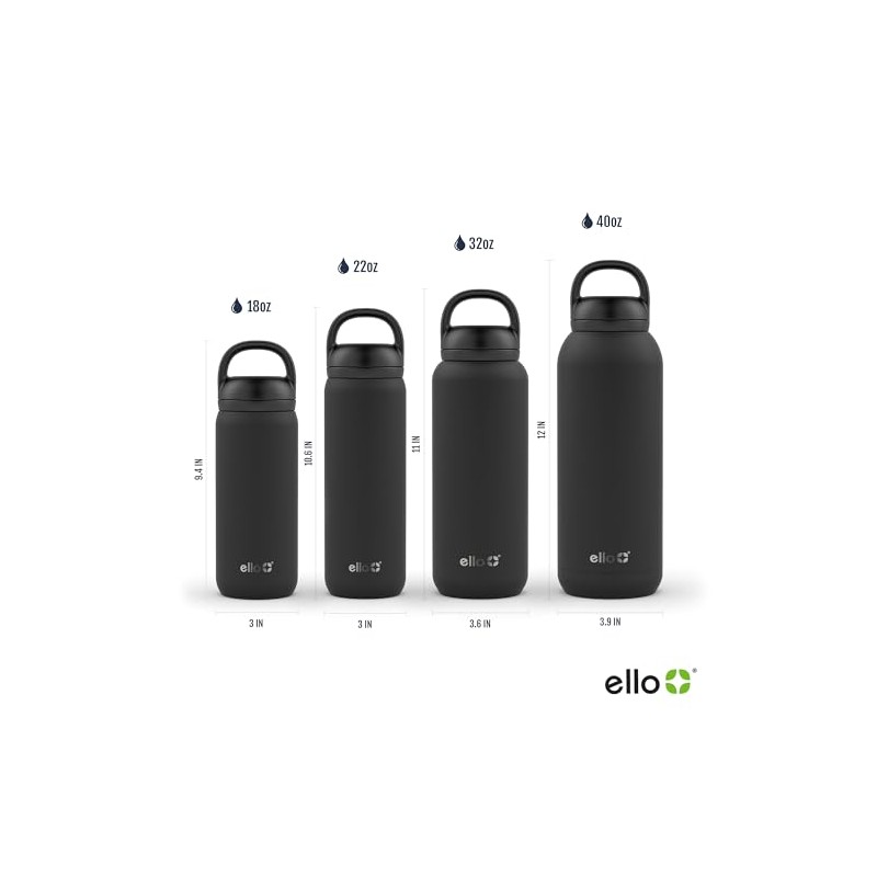 Ello Cooper Twist 32oz Stainless Steel Water Bottle with Chug