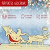 Pop-Up 3D Christmas Cards Santa & Reindeer (Merry Christmas and