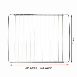 SPARES2GO Adjustable Extendable Oven Cooker Shelf for Thetford Caravan/Motorhome (310 x 340-560mm)