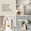 Umbra Sticks Wall-Mounted Coat Rack Rail Hook with 5 Retractable