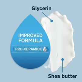 Lubriderm Lubriderm Daily Moisture Lotion + Pro-Ceramide with Shea Butter and Glycerin Helps Moisturize Dry Skin, Hydrating Face, Hand and Body Lotion, Lightly Scented, Non-Greasy, 24 FL OZ