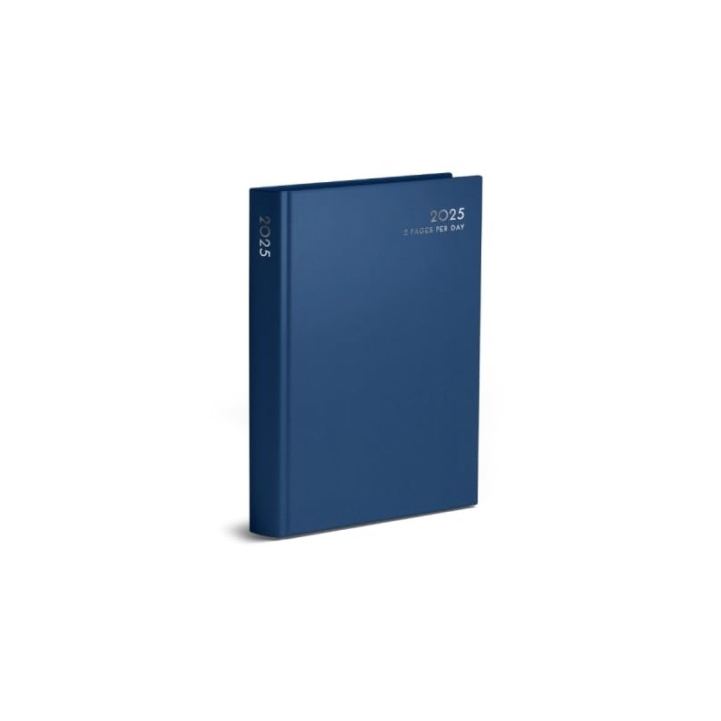 2025 A5 Hardcover 2 Pages Per Day Diary Classic Planner