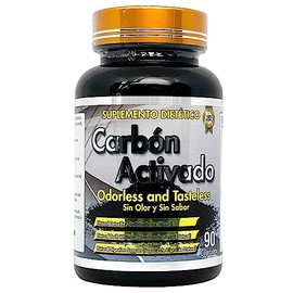 Carbon Activado Sin Olor y Sin Sabor (Activated Carbon) 600mg 90 Capsules