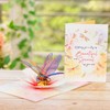 UNIPOP Dragonfly & Flower Pop Up Card, Birthday Card for