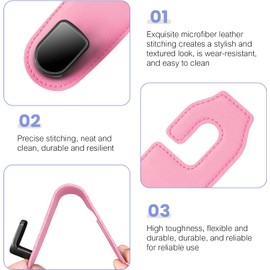 Paquete de 2 ganchos para reposacabezas de asiento de coche, ganchos elegantes organizadores para bolsos, abrigos, paraguas (rosa)