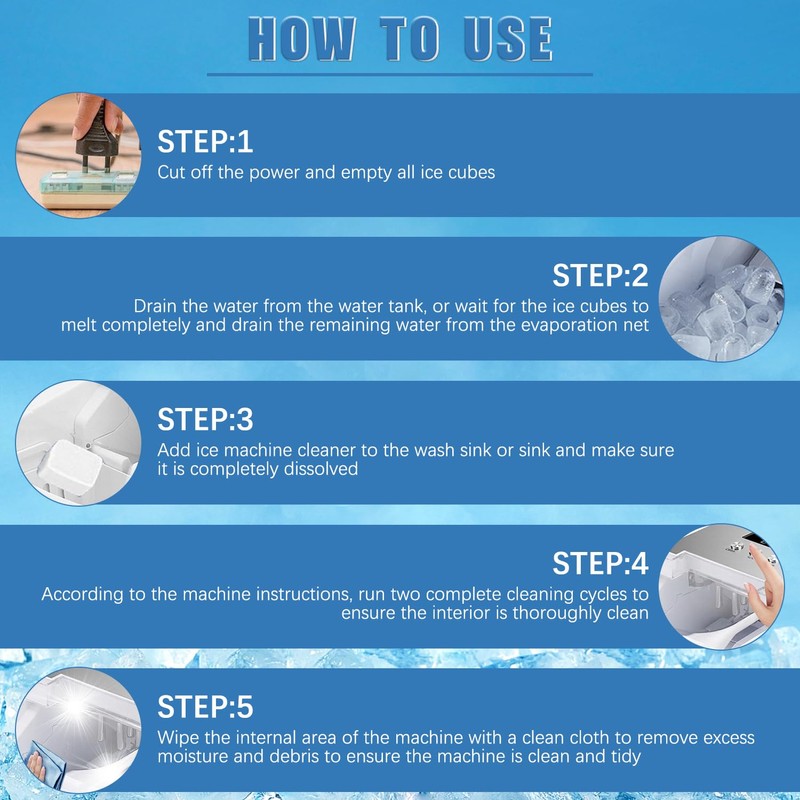 Ice Machine Cleaner Maker Descaler, 12 Ice Maker Cleaner Tablets,