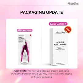 MelodySusie Acrylic Nail Clippers, Nail Clippers Cutters for Acrylic Nails Fake Nail Tips, Adjustable Stainless Nail Trimmer, Manicure Tool for Salon Home Nail Art, Plum