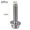 TA-VIGOR 20pcs M2.5 x 12mm Phillips Pan Head Machine Screws