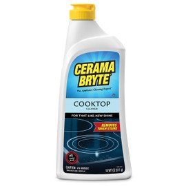 Cerama Bryte Removes Tough Stains Cooktop and Stove Top Cleaner for Glass - Ceramic Surfaces, 18 Ounces, 1 Pack