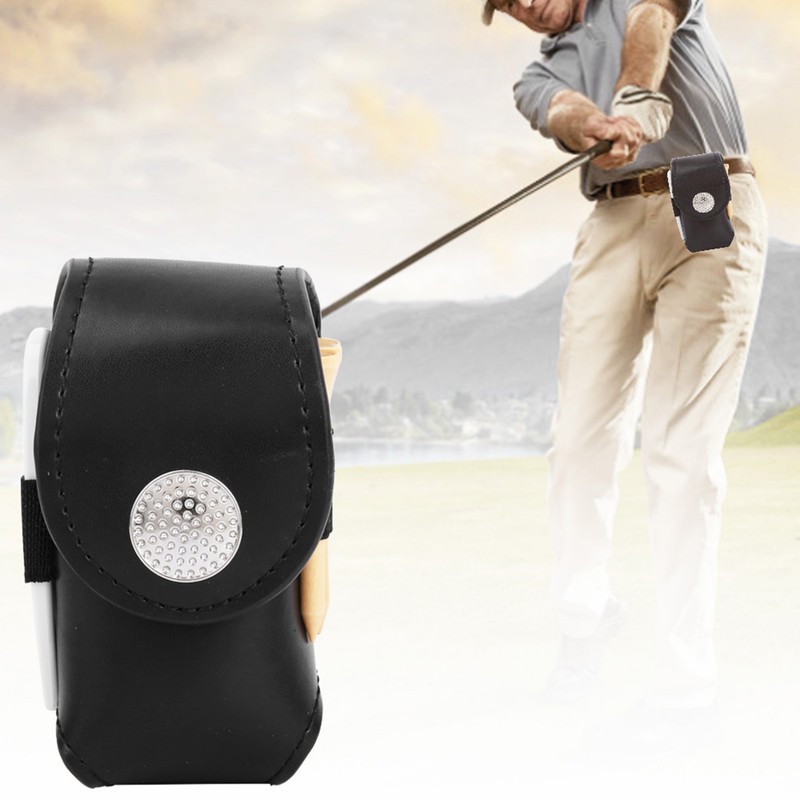 Mini PU Golf Ball Bag Pouch Holder with Golf Ball