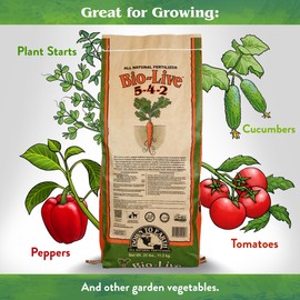 Down to Earth Organic Bio-Live Fertilizer Mix 5-4-2, 25 lb