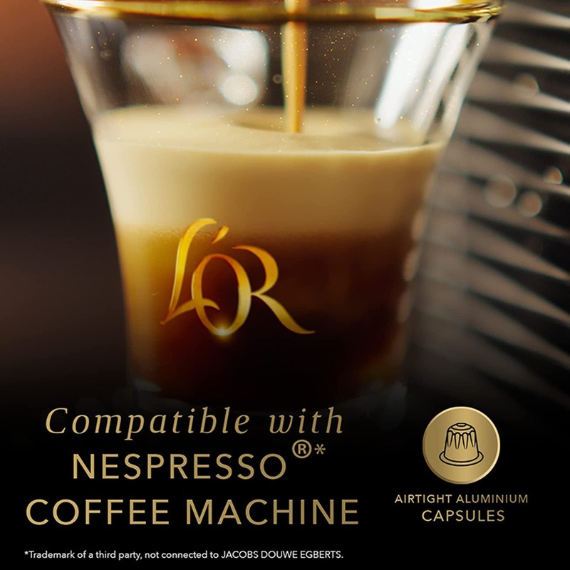 L'OR Espresso Caramel Flavour Coffee Pods X10 (Pack of 10,
