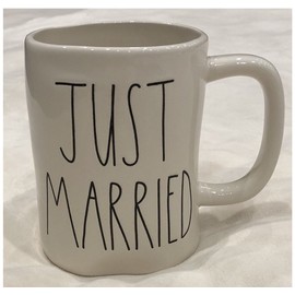 Rae Dunn Artisan Collection By Magenta Dishwasher Safe Mug JUST MARRIED