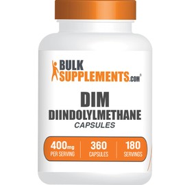 BulkSupplements.com DIM Capsules - Diindolylmethane, DIM Supplement for Men & Women - Gluten Free, 2 Capsules per Serving, 360 Count (Pack of 1)
