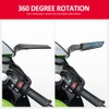 Motorcycle Rearview Wing Mirrors Compatible with Yamaha MT 09/MT-09 SP/MT-10/MT-07
